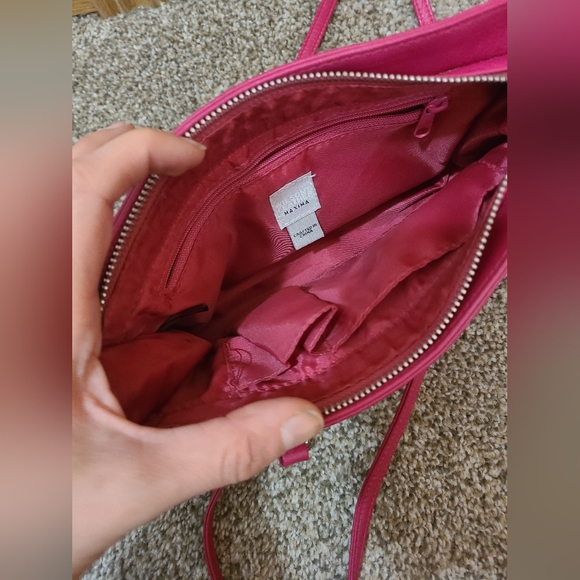 Wilsons Leather Maxima Barbiecore Pink Y2k Mini Purse Baguette Bag - Picture 4 of 4